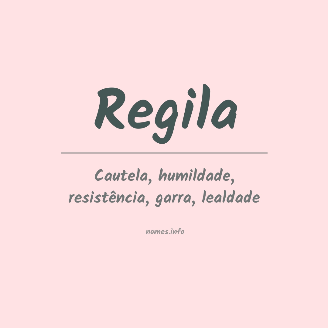 Significado do nome Regila