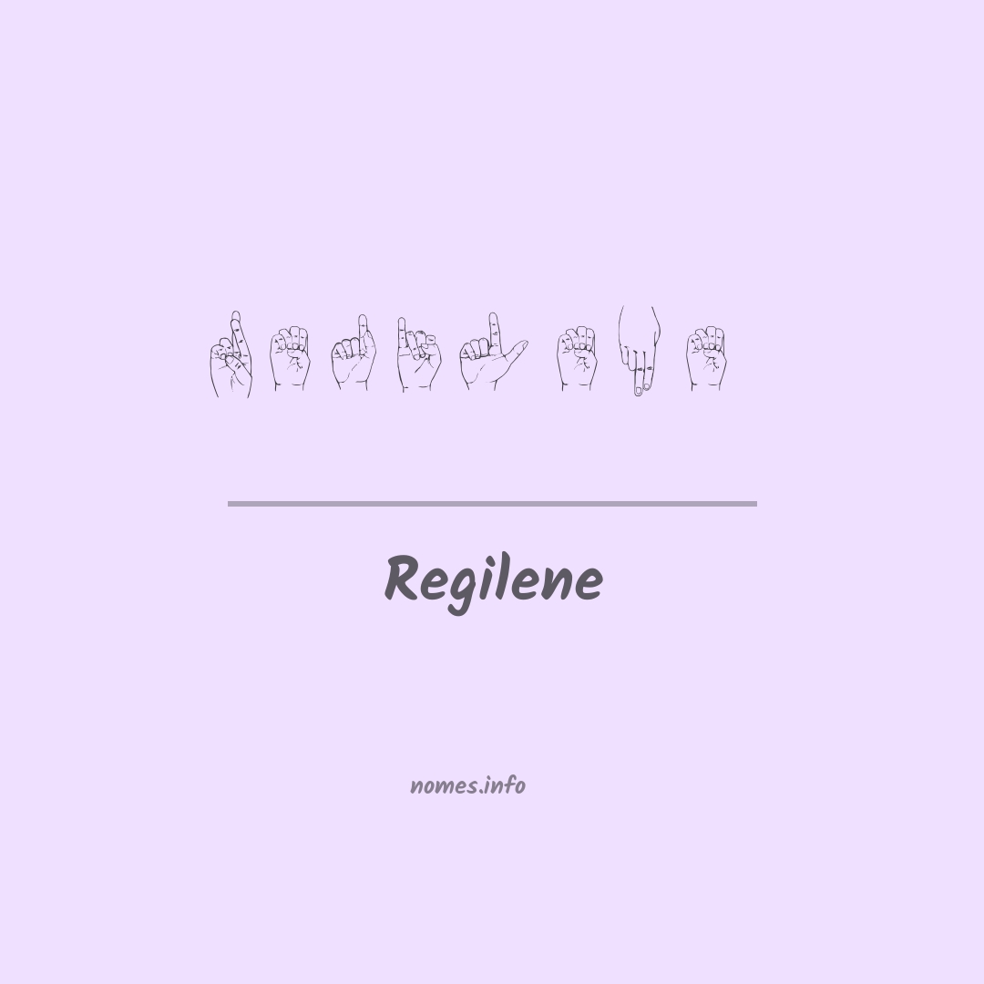Regilene em Libras
