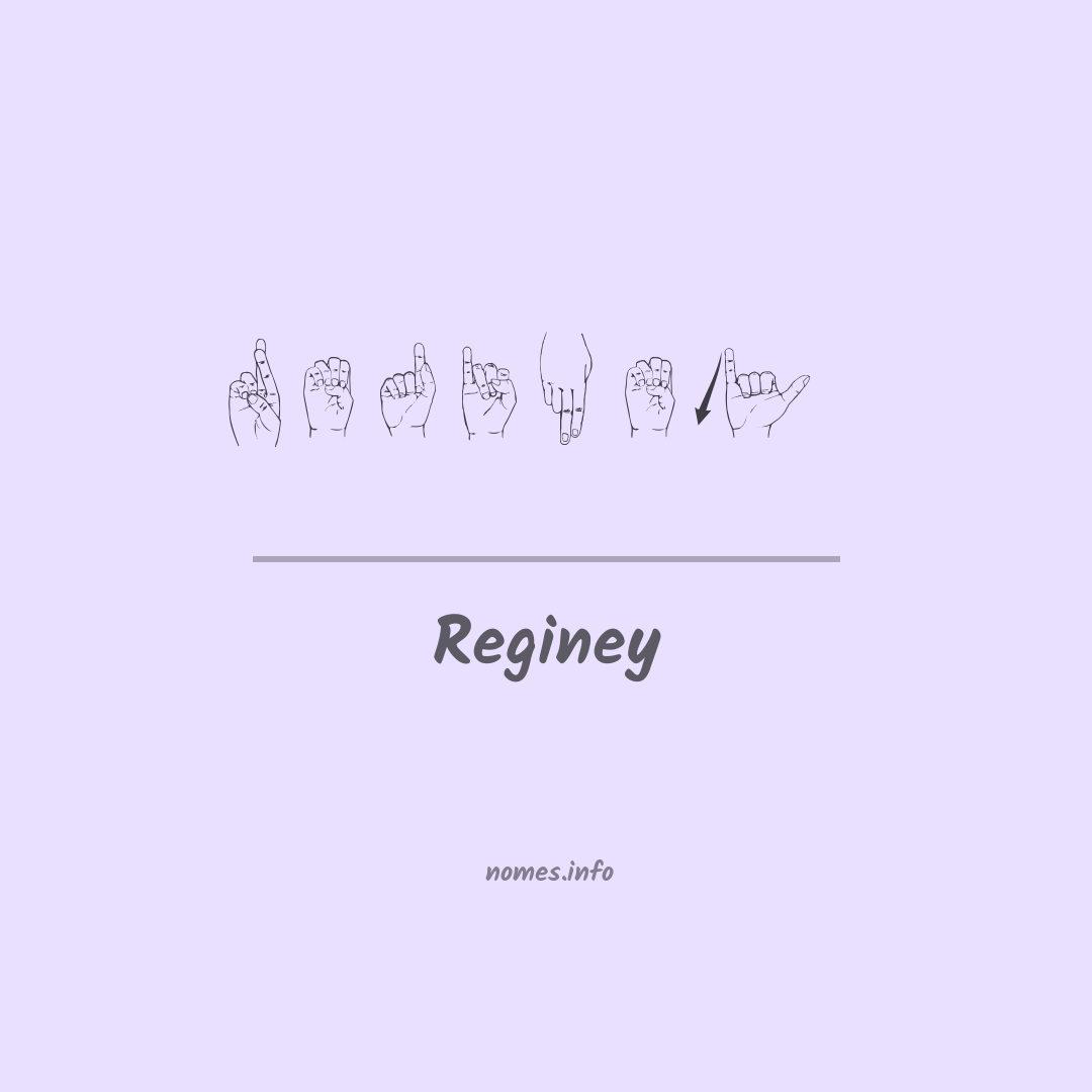 Reginey em Libras