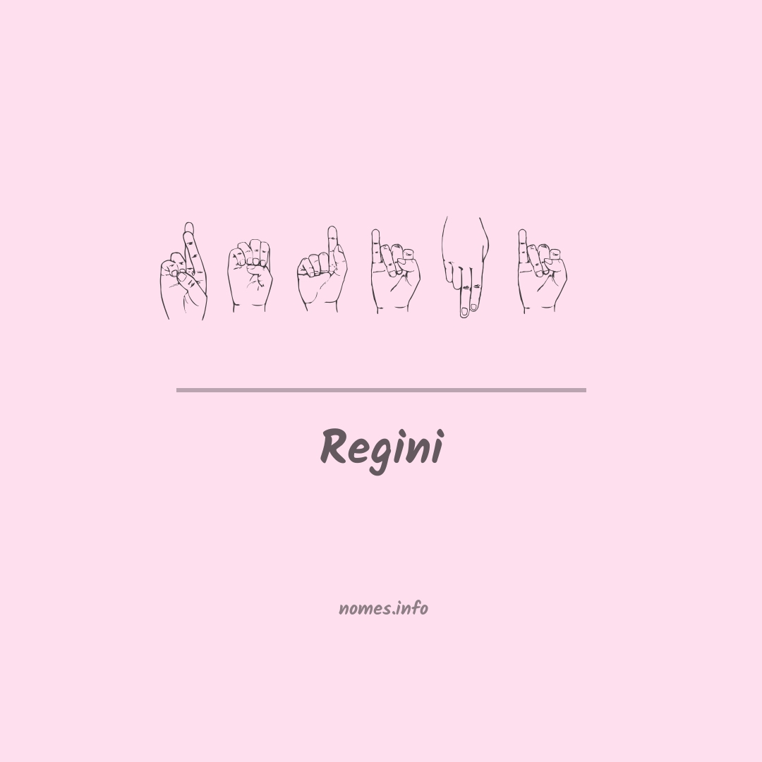 Regini em Libras
