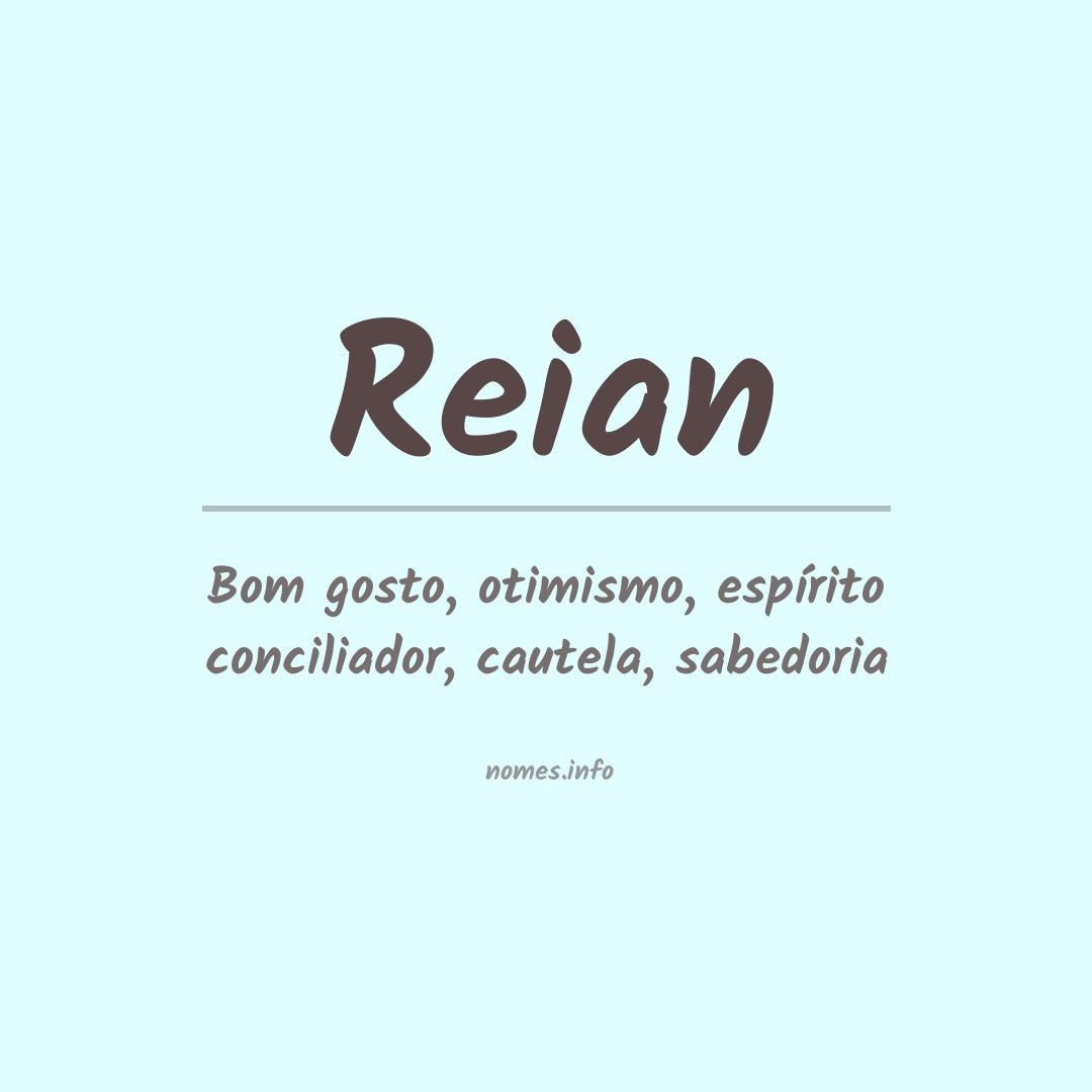 Significado do nome Reian