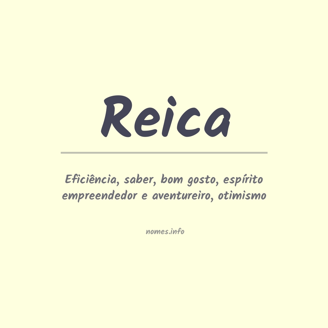 Significado do nome Reica