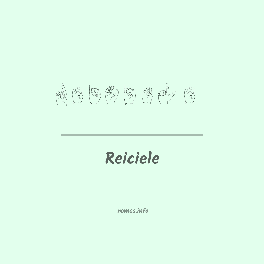 Reiciele em Libras