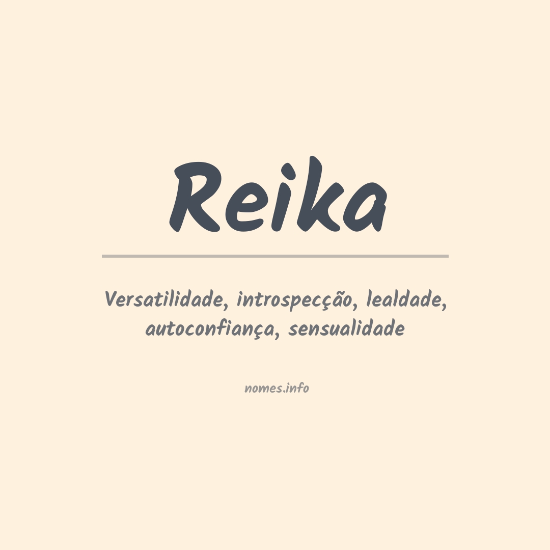 Significado do nome Reika