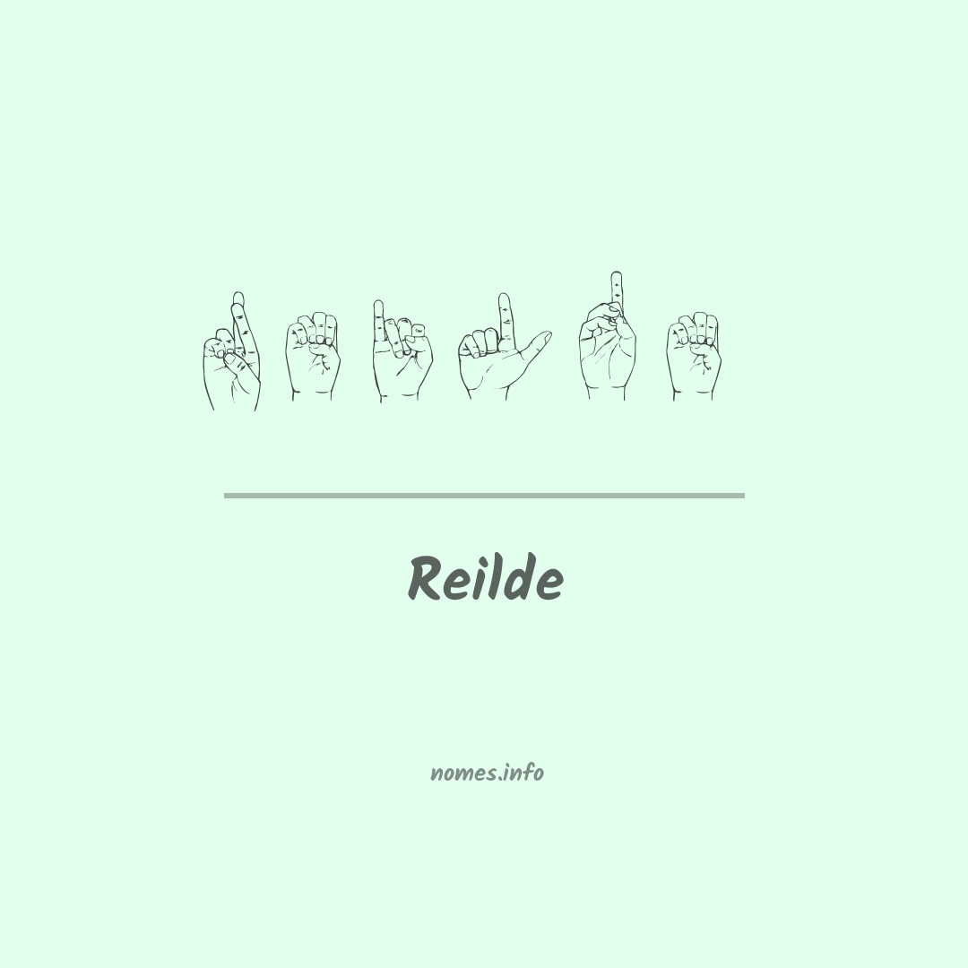 Reilde em Libras