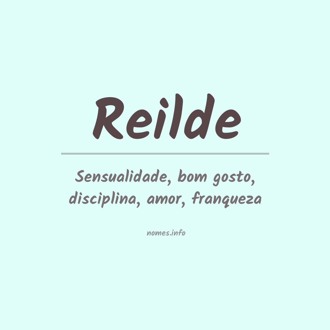 Significado do nome Reilde