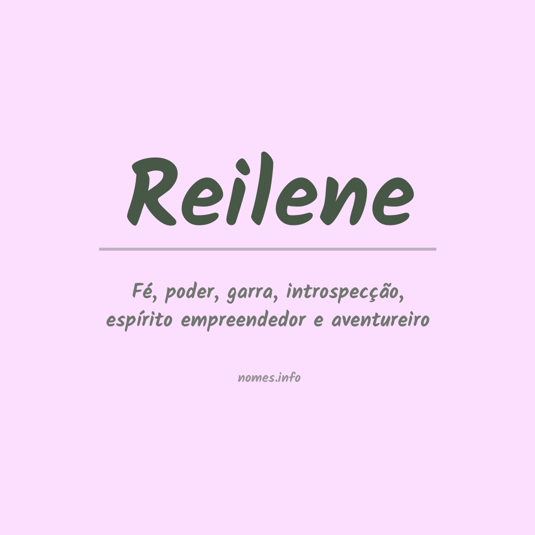 Significado do nome Reilene