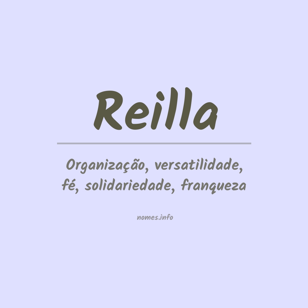 Significado do nome Reilla
