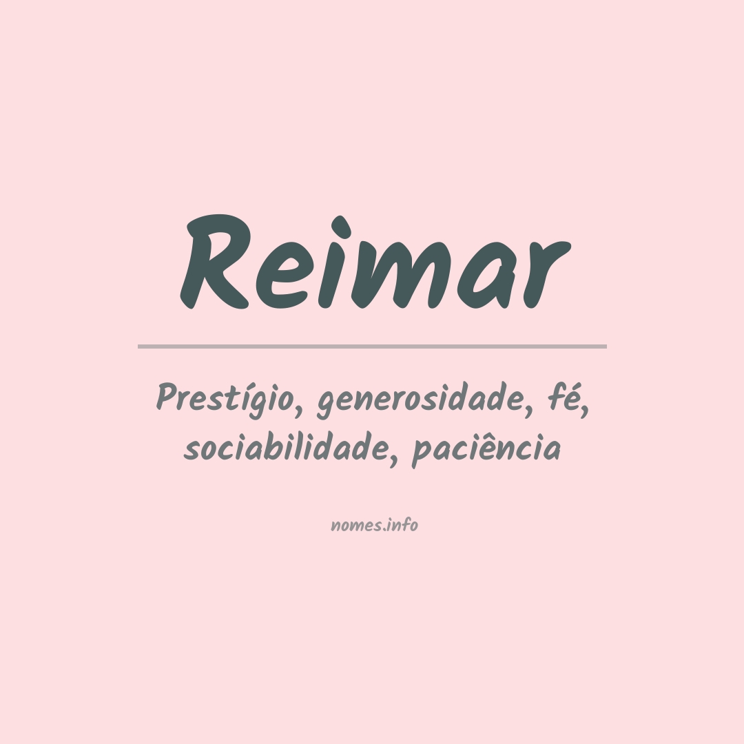 Significado do nome Reimar