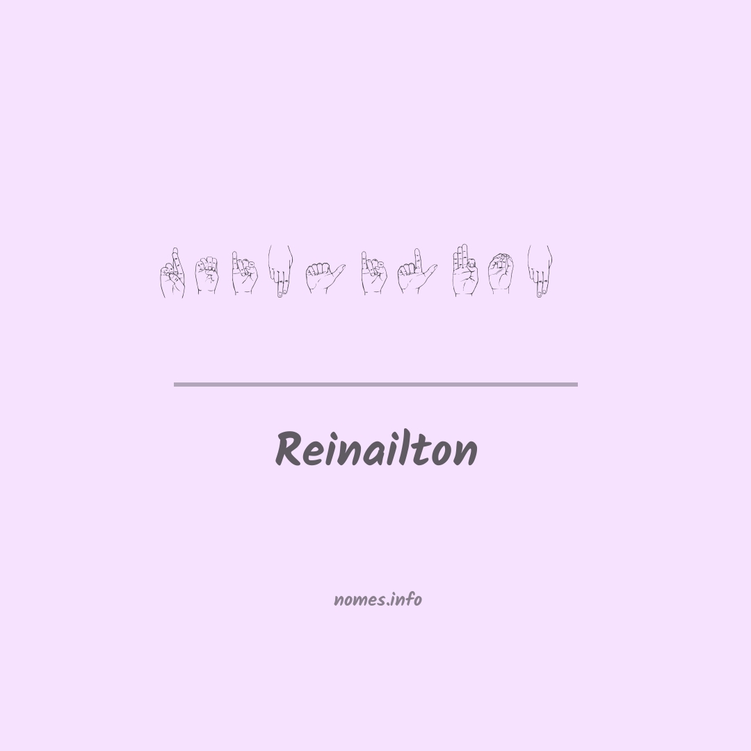 Reinailton em Libras