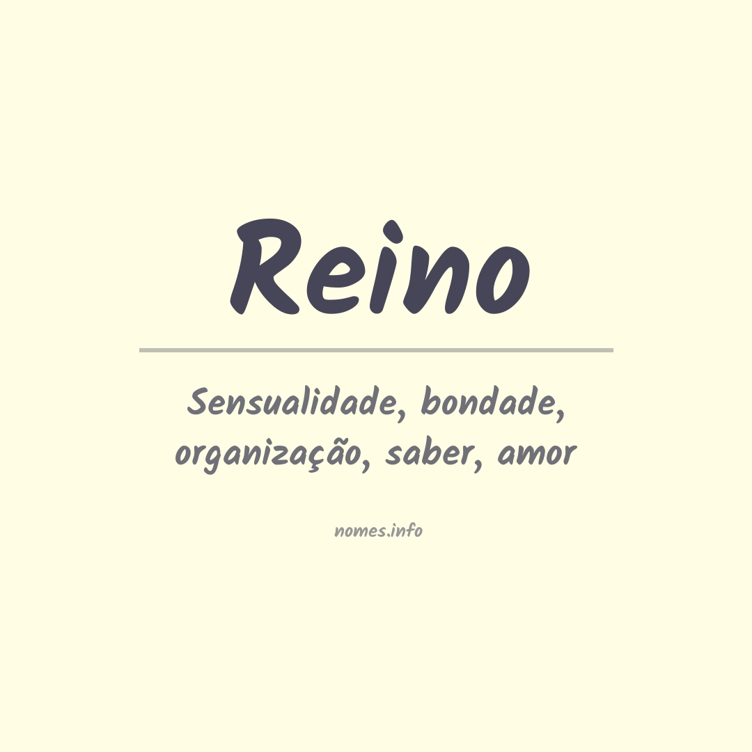 Significado do nome Reino