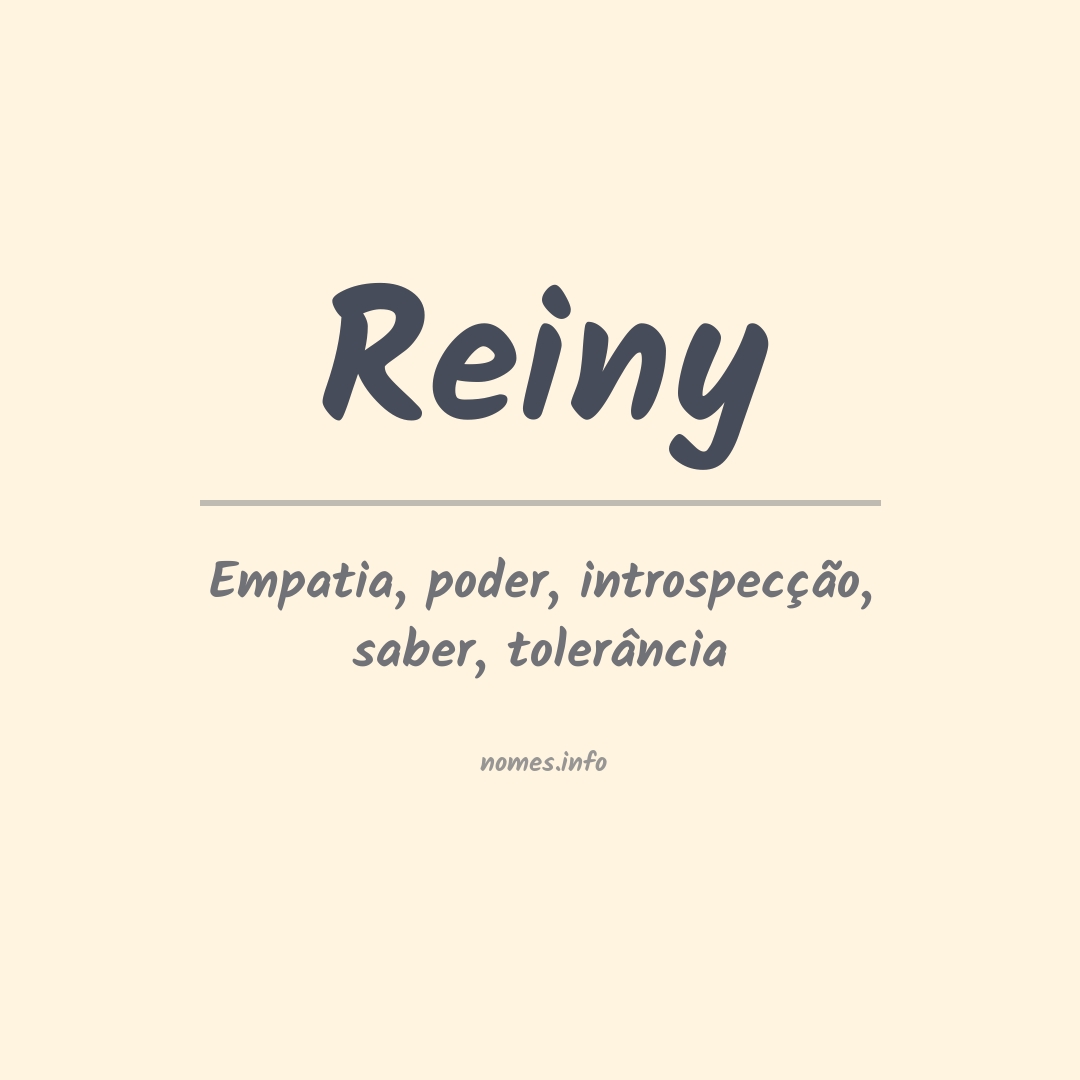 Significado do nome Reiny