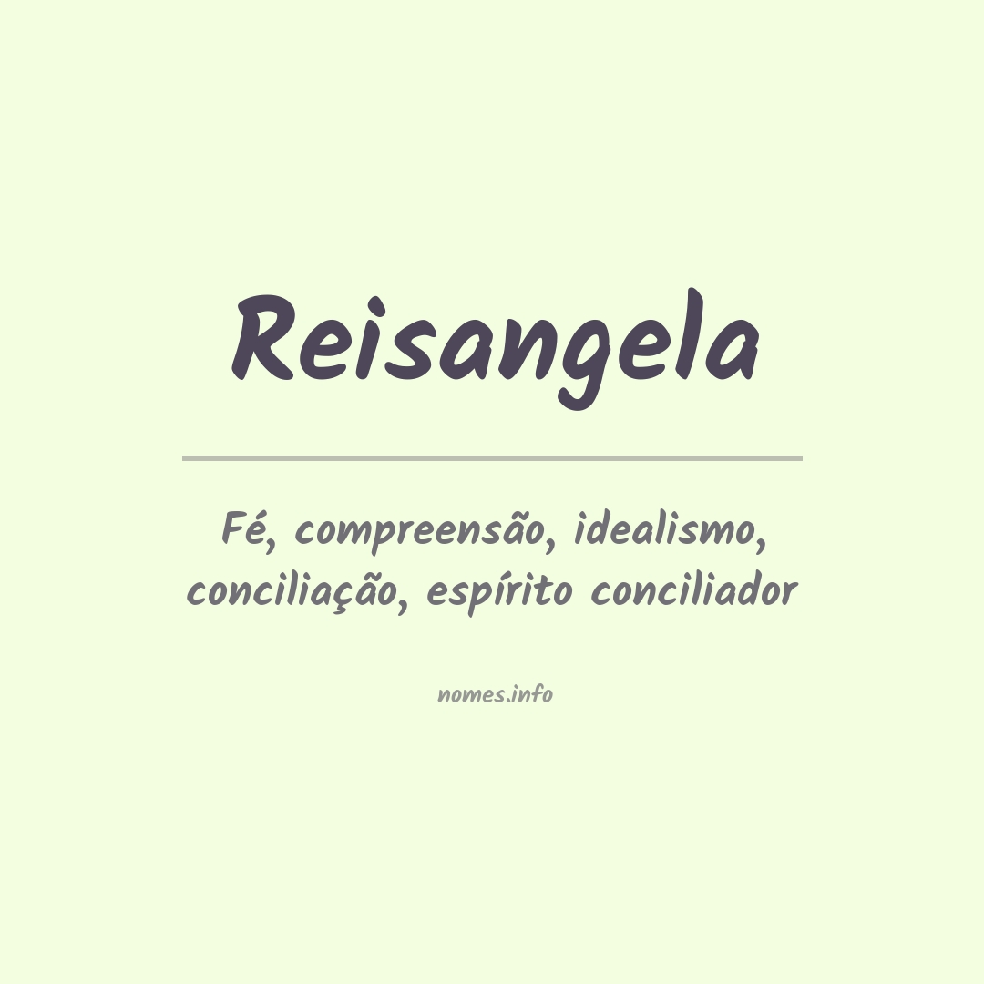 Significado do nome Reisangela