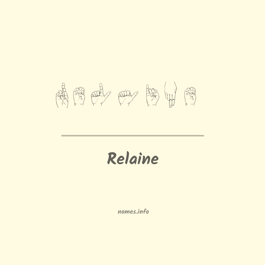 Relaine em Libras