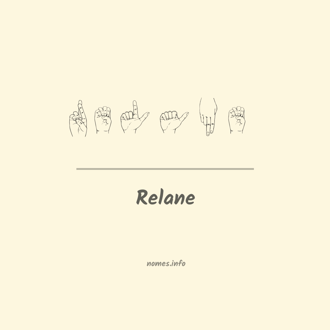 Relane em Libras