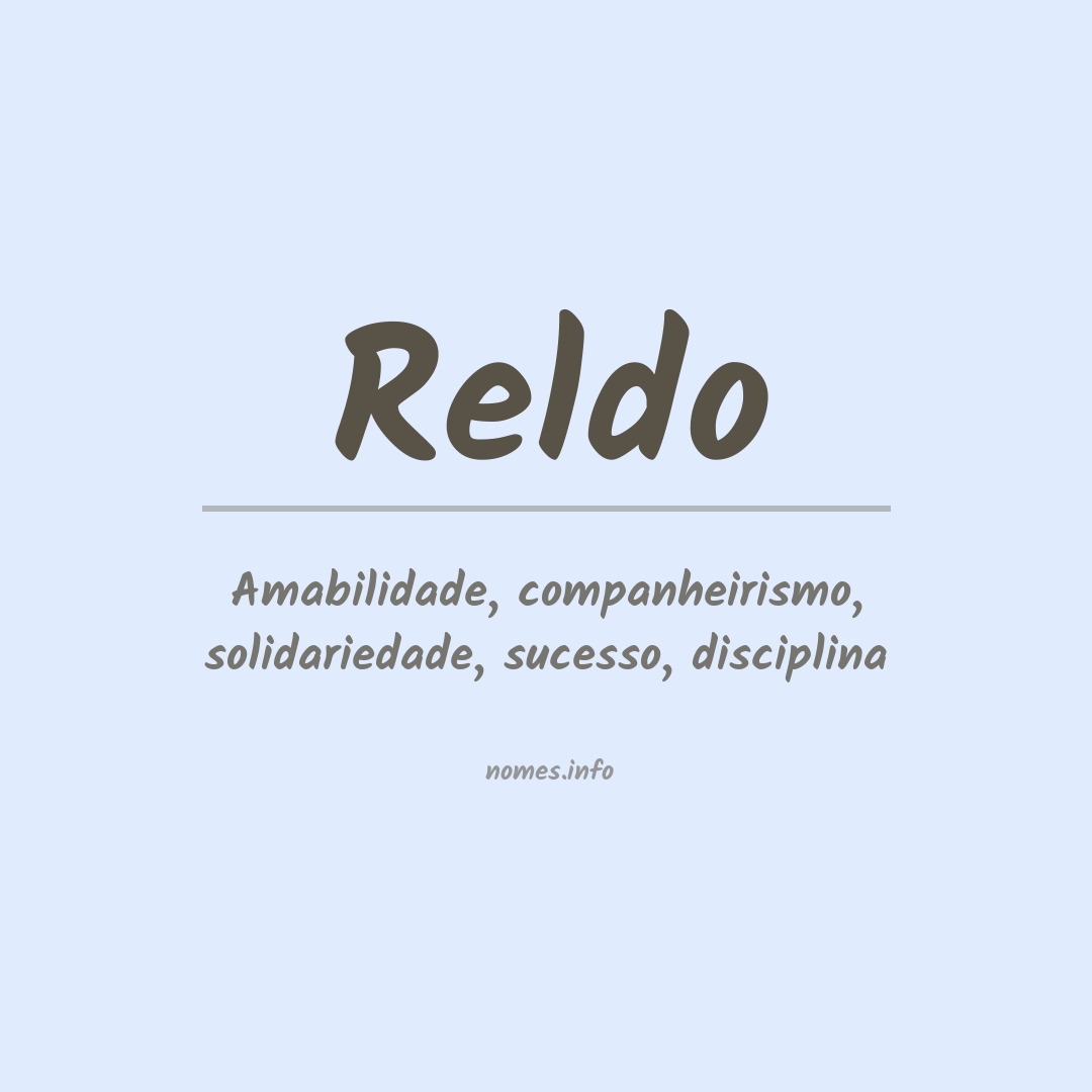 Significado do nome Reldo