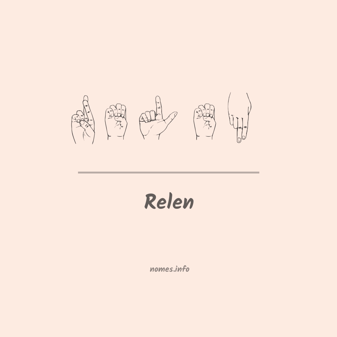 Relen em Libras