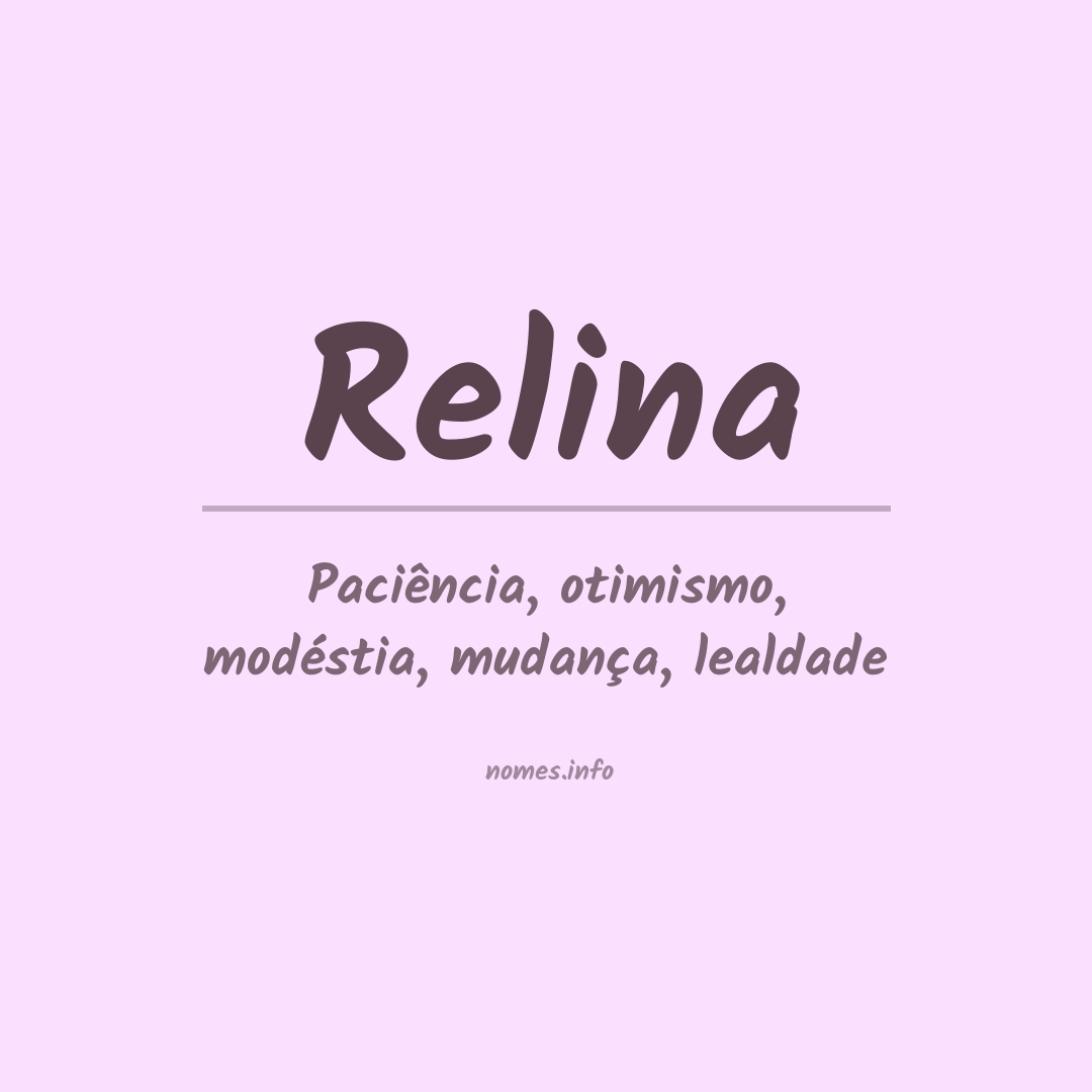 Significado do nome Relina