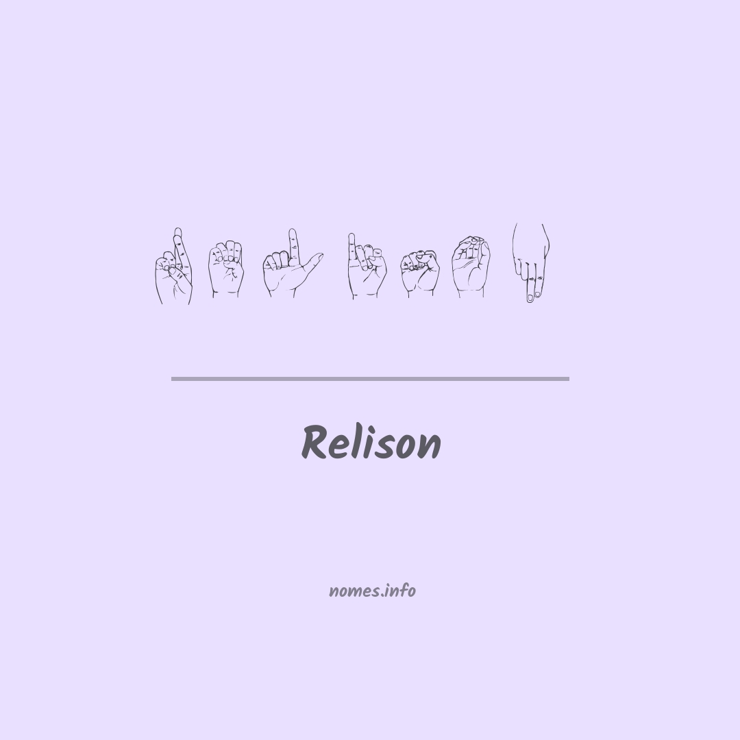 Relison em Libras