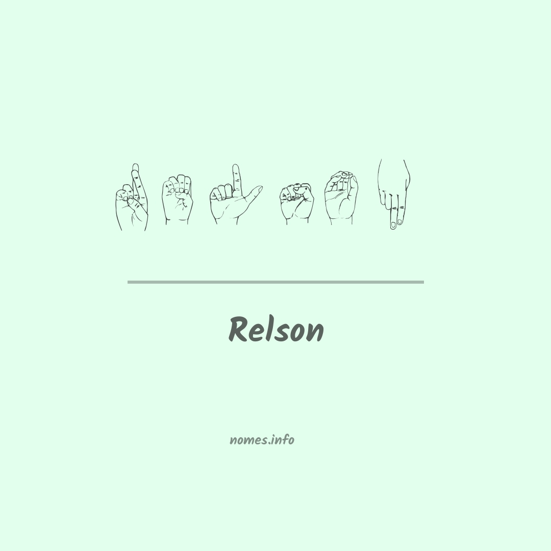 Relson em Libras