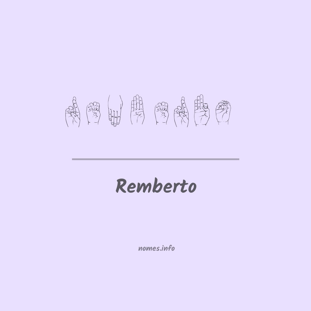 Remberto em Libras