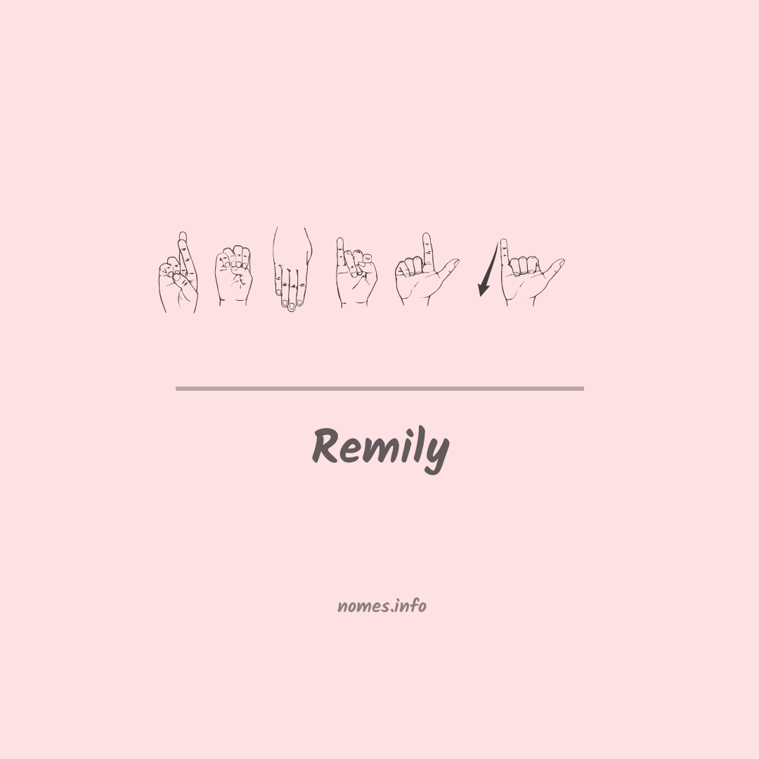 Remily em Libras