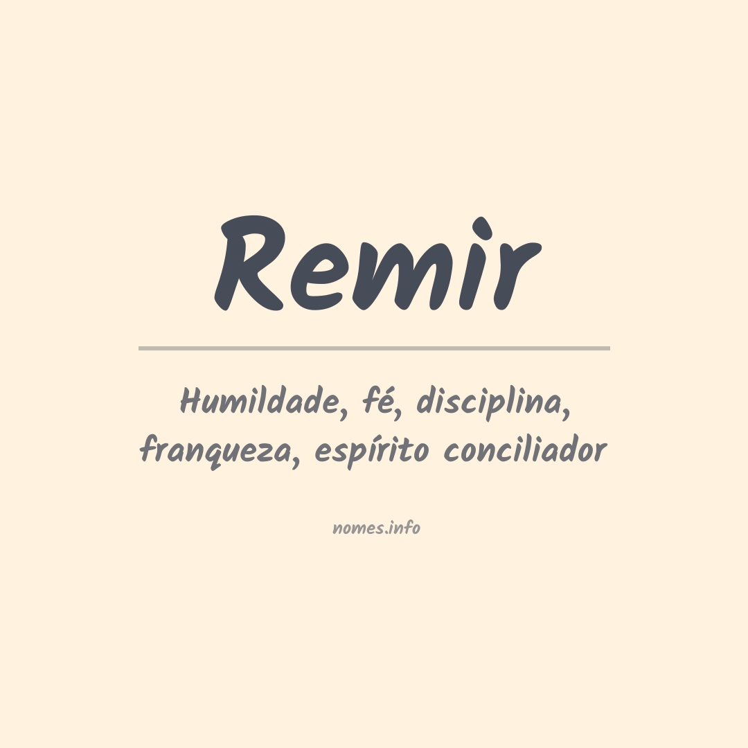 Significado do nome Remir