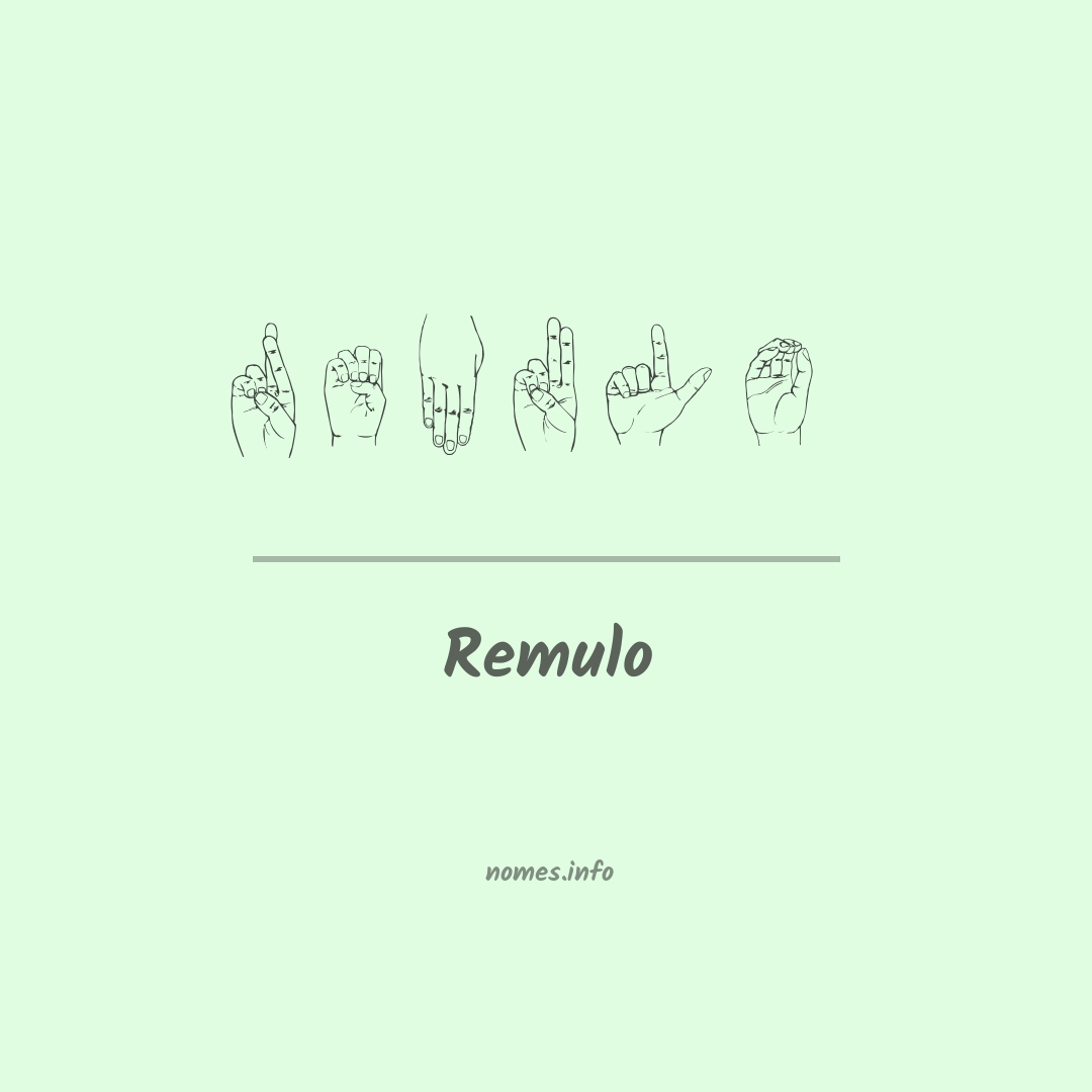 Remulo em Libras