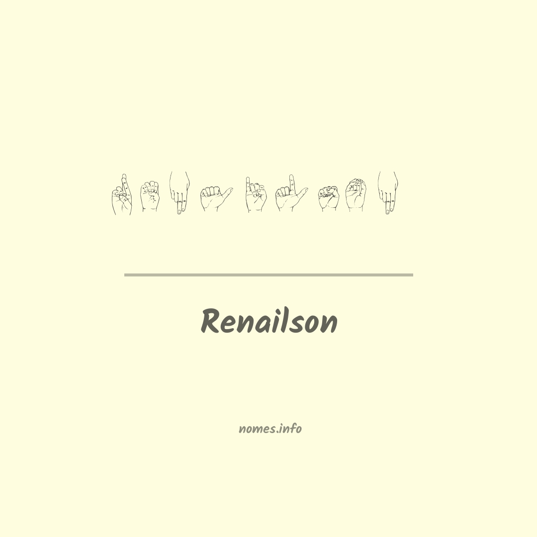Renailson em Libras