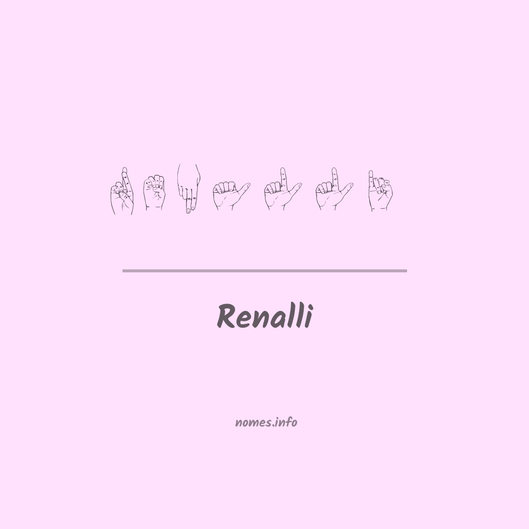 Renalli em Libras