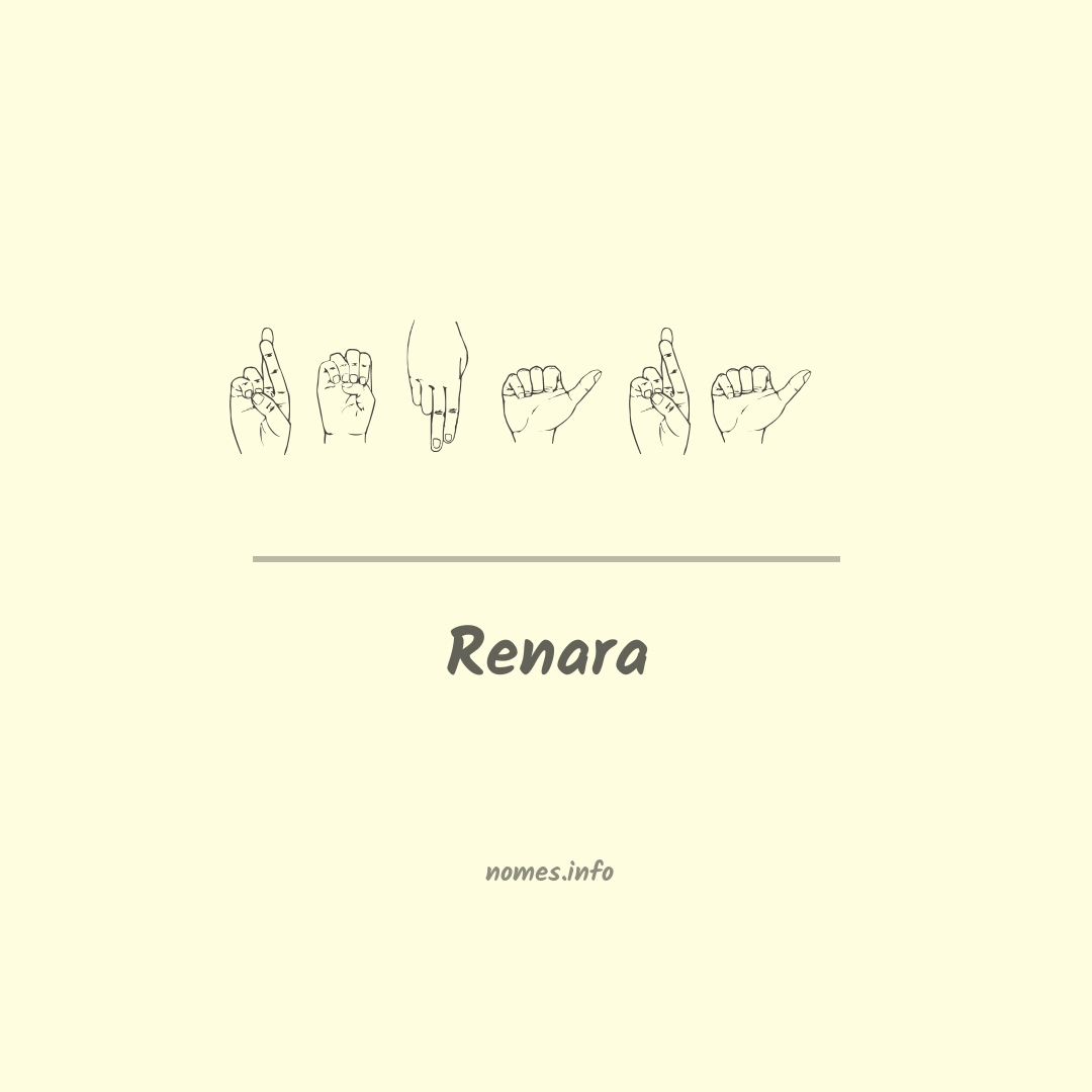Renara em Libras