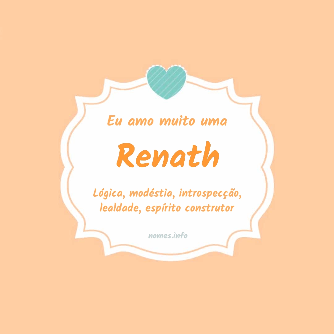 Eu amo muito Renath