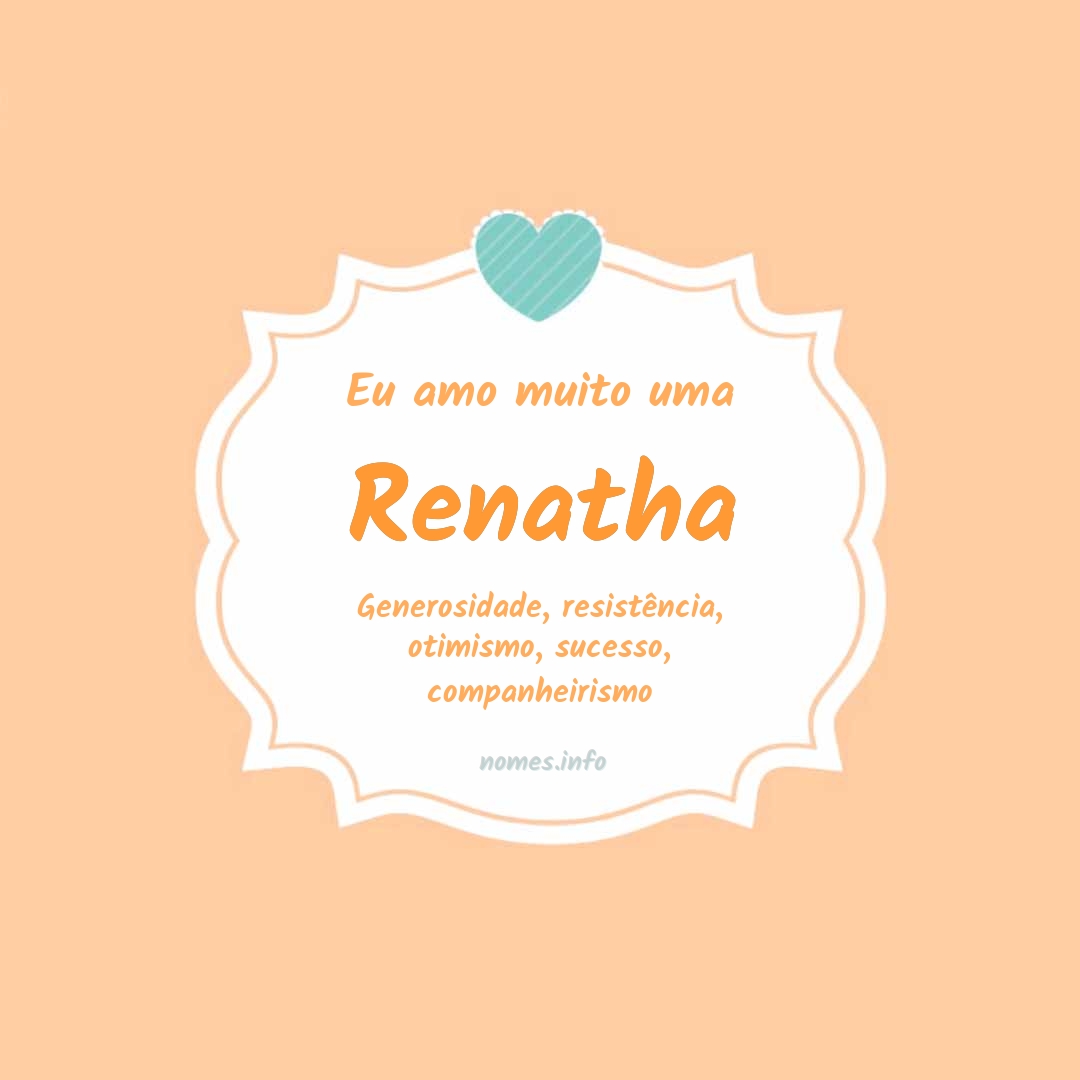 Eu amo muito Renatha