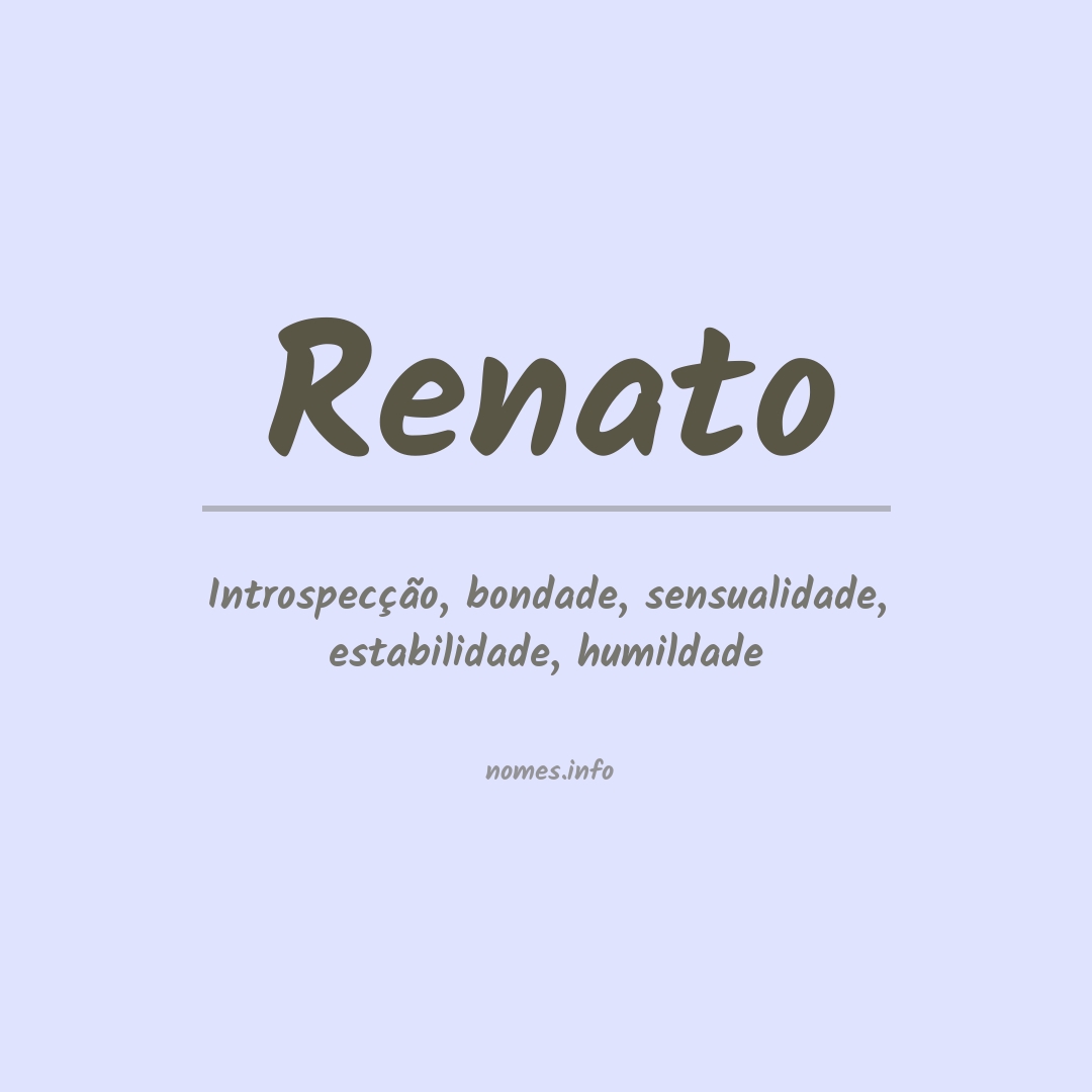 Significado do nome Renato