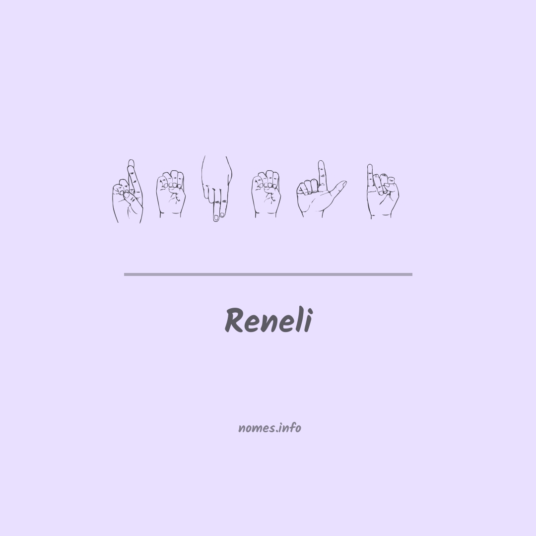 Reneli em Libras
