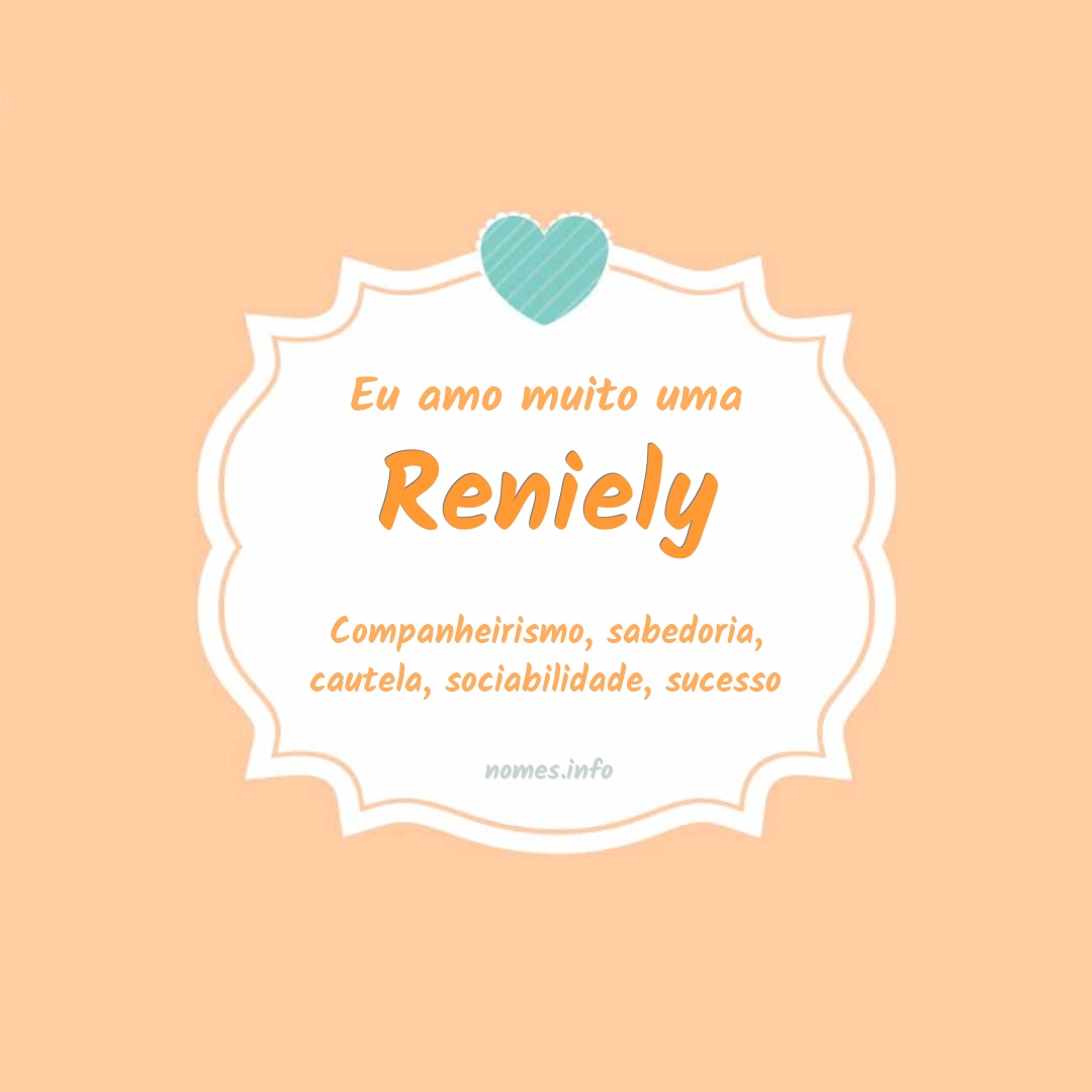 Eu amo muito Reniely