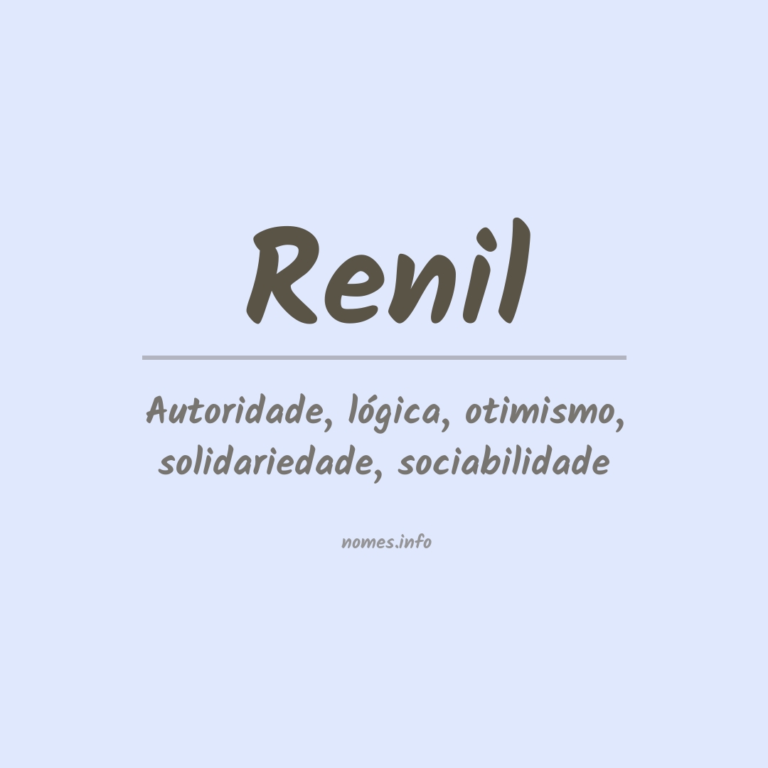 Significado do nome Renil