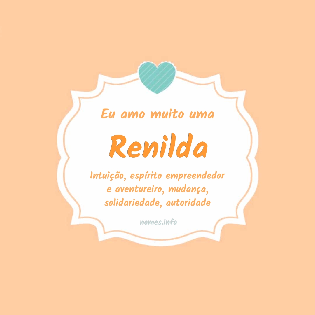 Eu amo muito Renilda