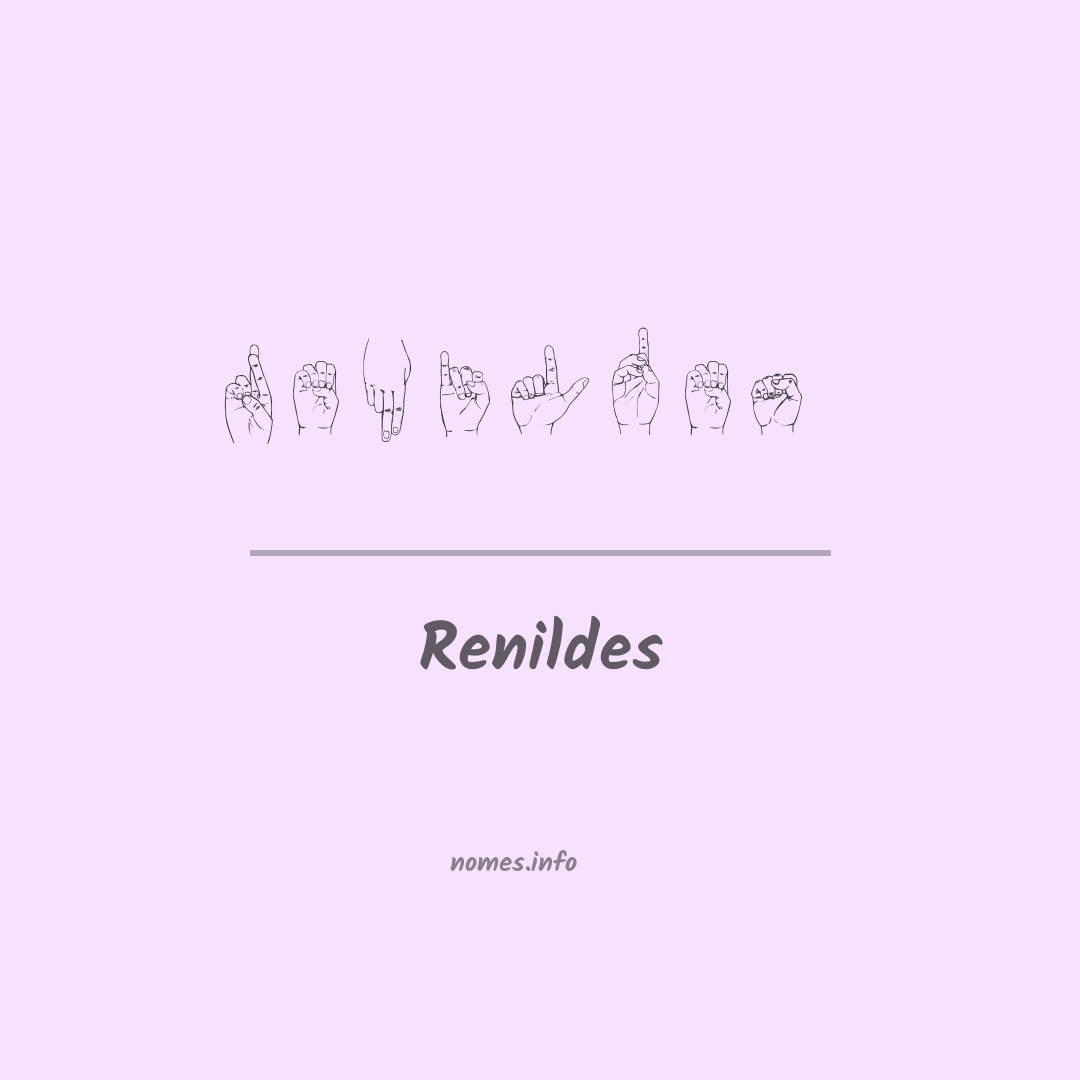 Renildes em Libras