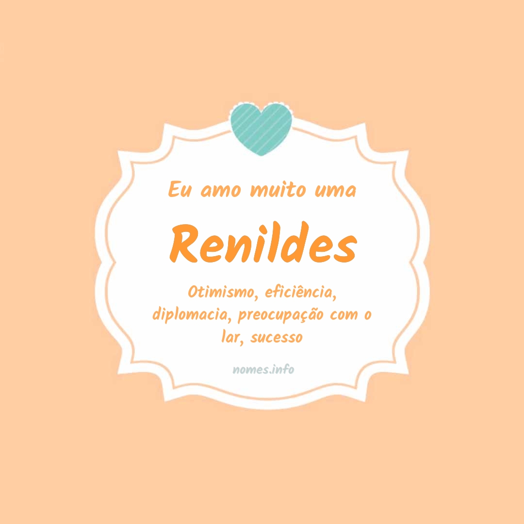 Eu amo muito Renildes