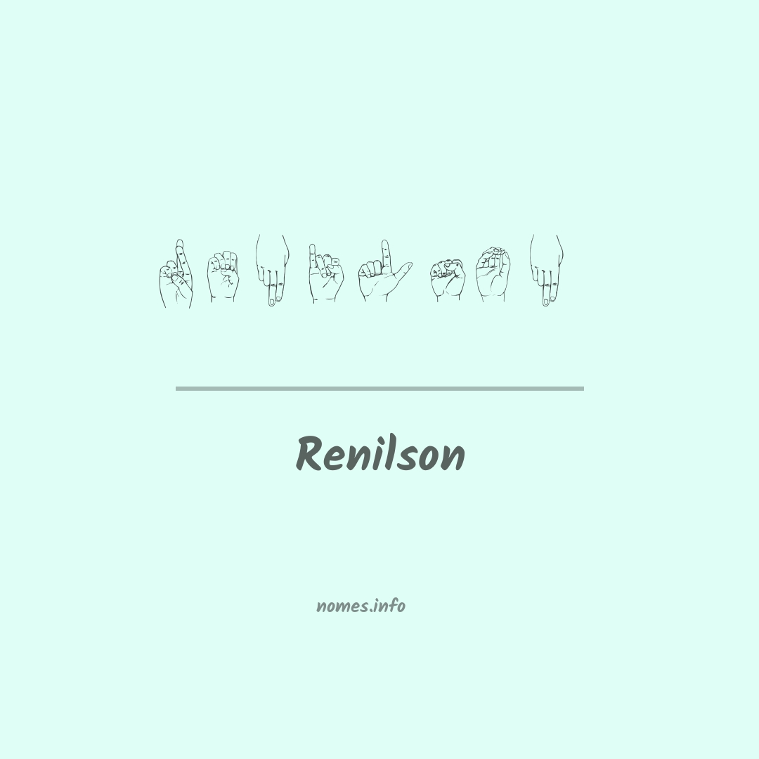 Renilson em Libras