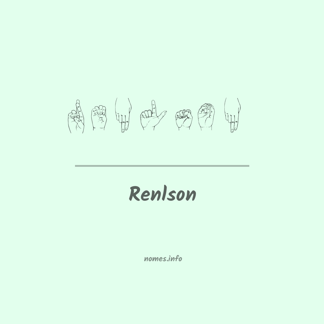 Renlson em Libras