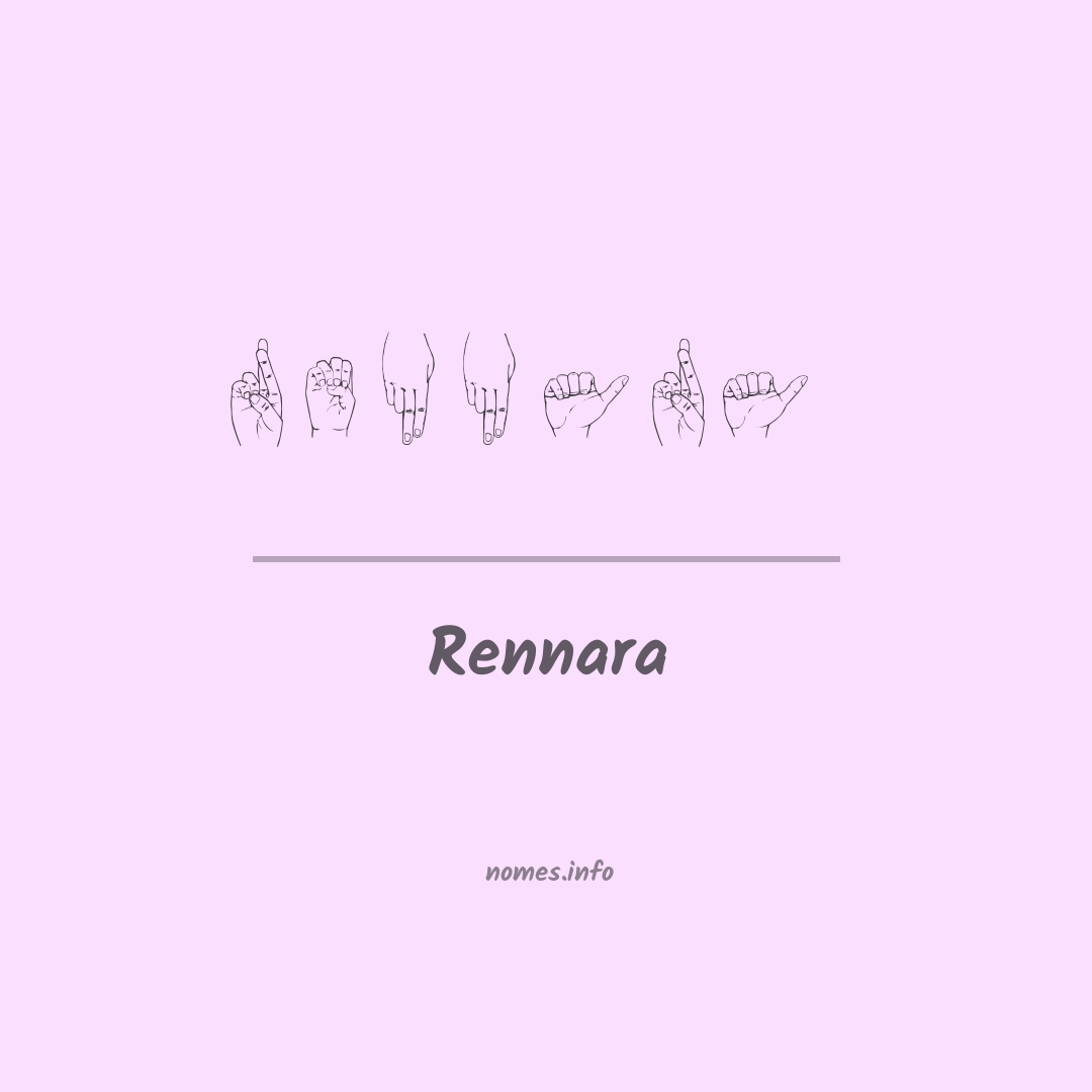 Rennara em Libras
