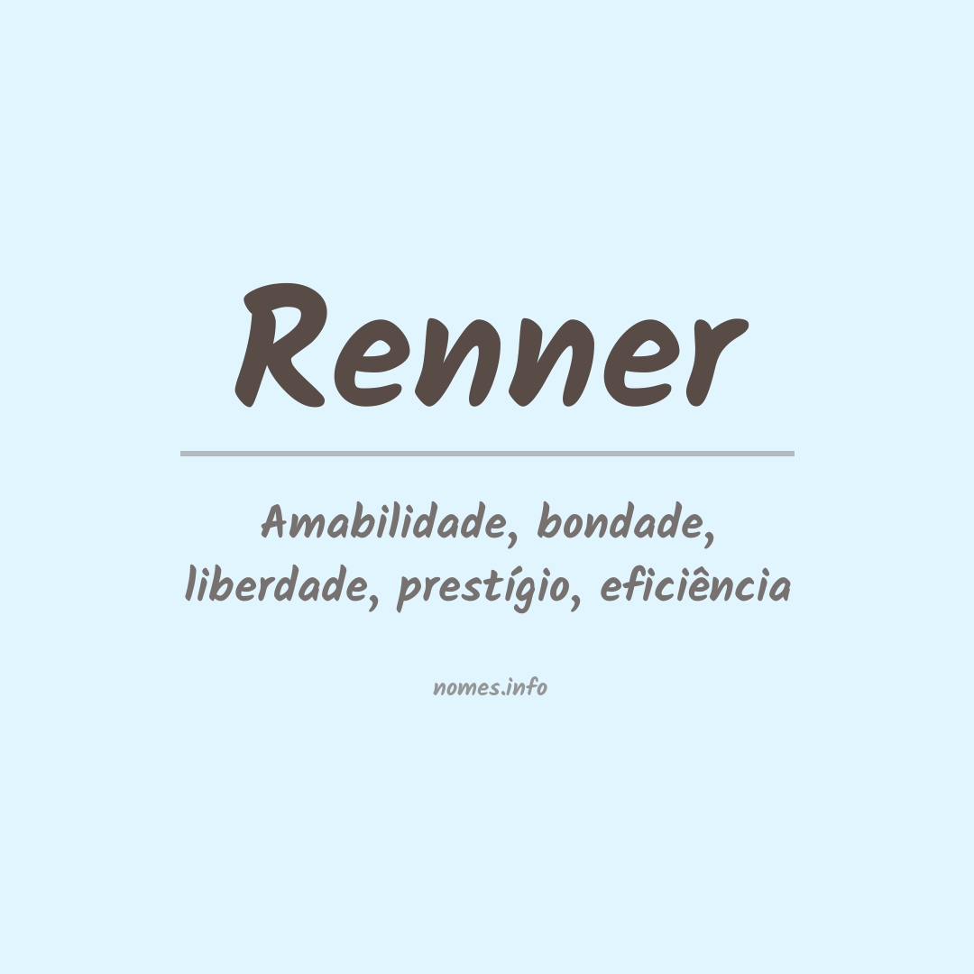 Significado do nome Renner