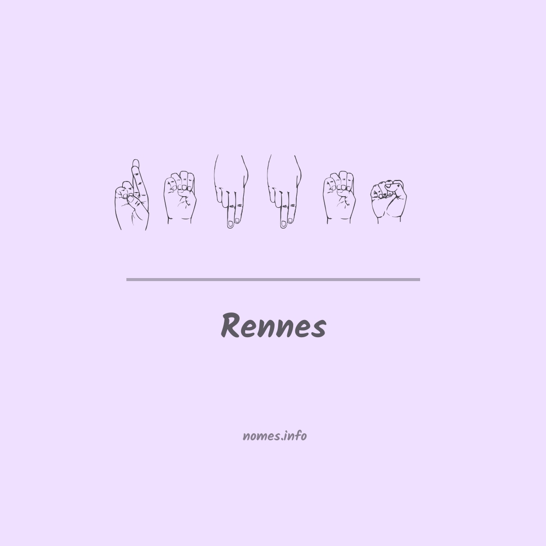 Rennes em Libras
