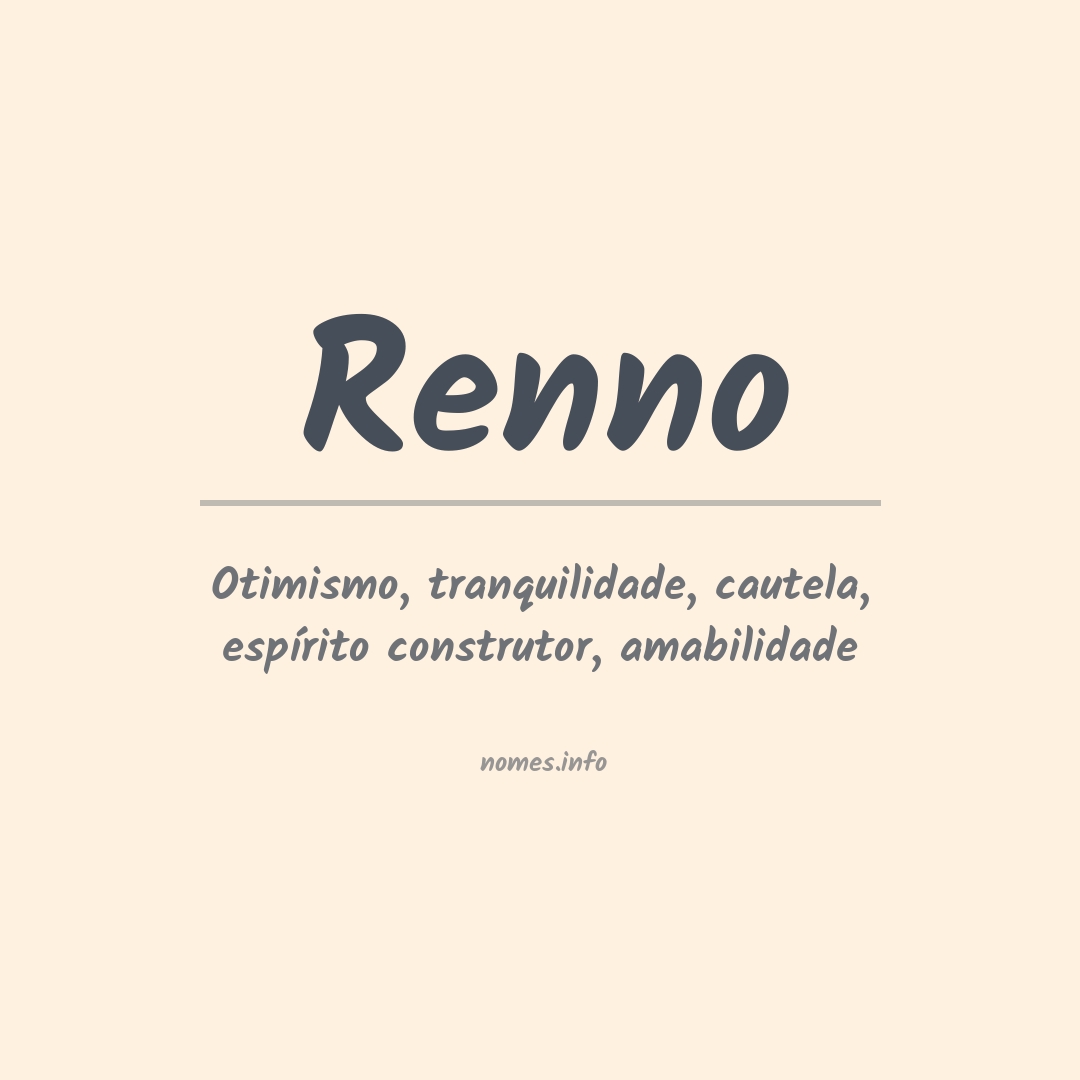 Significado do nome Renno