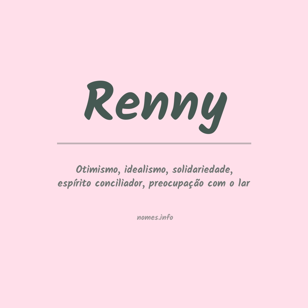 Significado do nome Renny