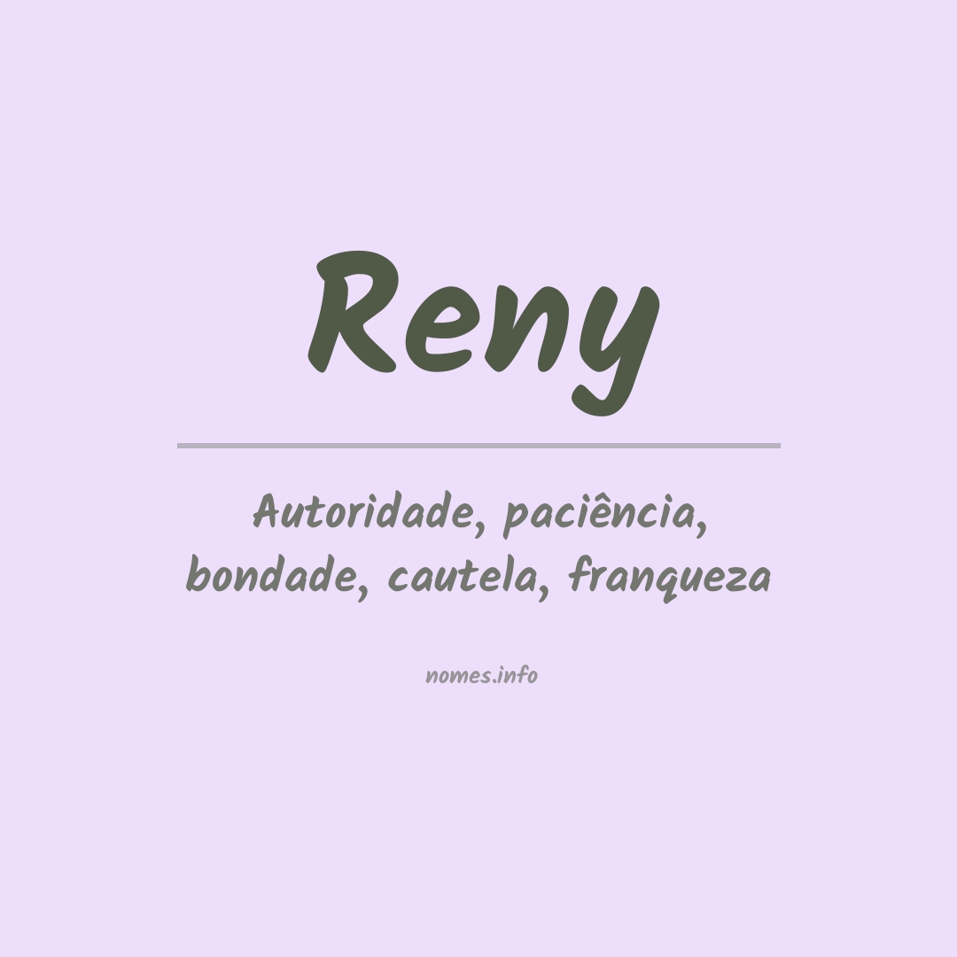 Significado do nome Reny