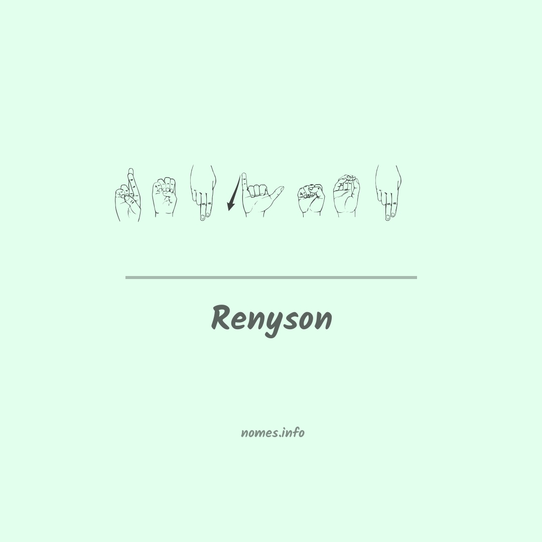 Renyson em Libras