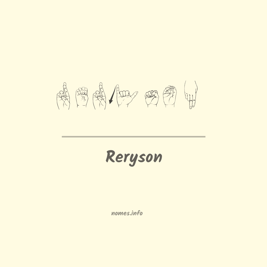 Reryson em Libras